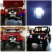 COWONE 105w Cree DOT Approved Rectangular 5"x7" 7"x6" 6x7" Projector LED Headlights with DRL for Jeep Wrangler YJ Cherokee XJ H6054 H5054 H6054LL 69822 6052 6053 Chrome