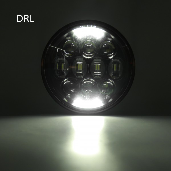 2X Motorcycle 5.75 Inch Round LED Headlight 40W 5-3/4Inch Headlight for